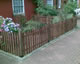 Picket fencing with pointy tops