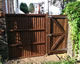 Featheredge panel &amp; gate (back)
